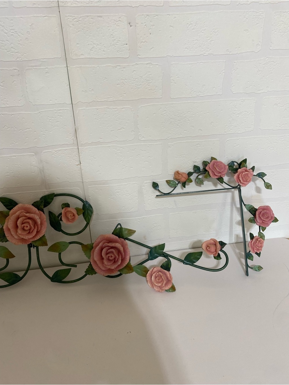 Door Frame accent decor Roses Shabby chic Vintage cottage - Picture 4 of 11